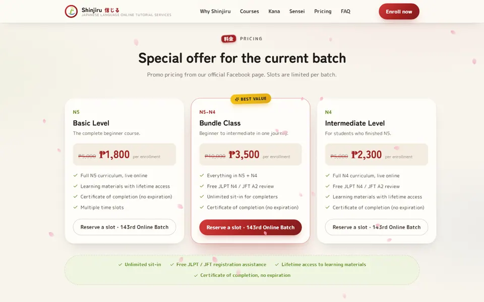 Pricing plans.